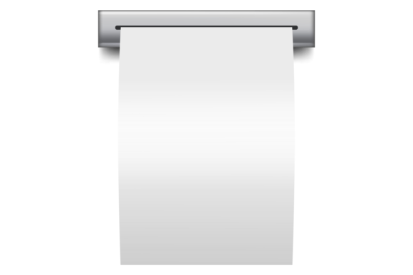 Blank Paper Receipt Mockup for Graphic Design Projects