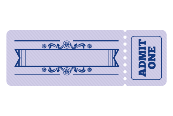 Blank Vintage Ticket Mockup for Local Business Branding