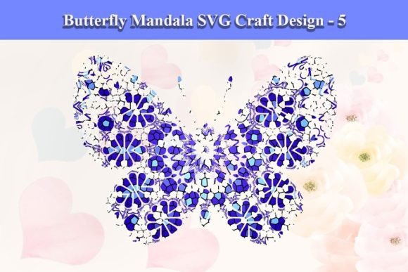 Butterfly Mandala SVG Craft Design for Creative Projects