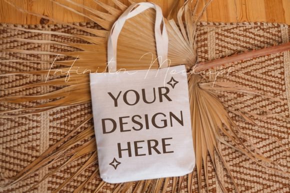 Canvas Tote Bag Mockup for Graphics and Tote Bags