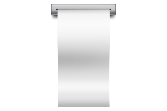 Cashier Check Blank Mockup for Branding and Graphics