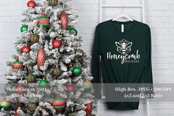 Christmas Emerald TriBlend 3501 Mockup Review