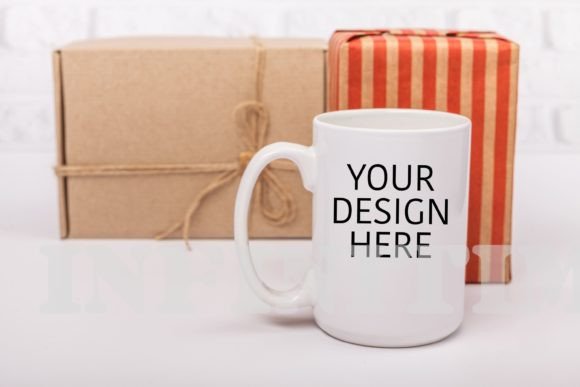 Christmas Mug Mockup 15 Oz - Graphics for Mugs Amp