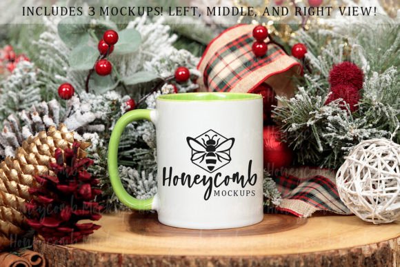 Christmas Mug Mockup for Branding and Packaging Design