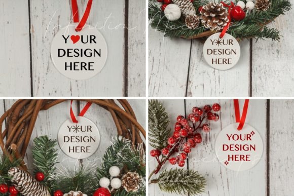 Christmas Ornament Mockup Bundle: Graphics for Christmas Amp Creations
