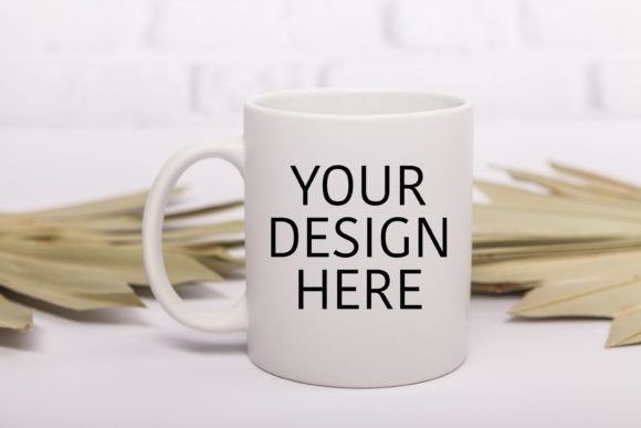 Coffee Mug Mockup 11 Oz White Cup Mockup for Graphics and Mugs Amp