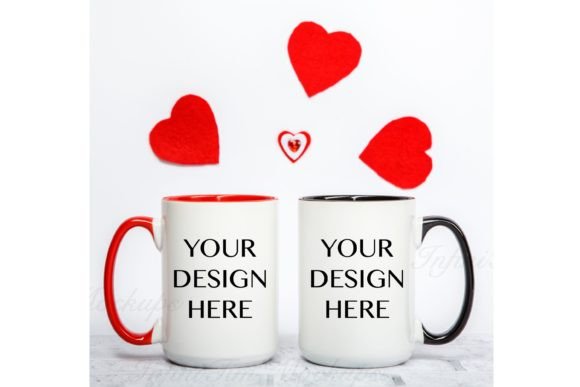 Couple Mug Mockup 15oz Valentine S Day Graphics