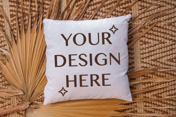 Cushion Mockup White Pillow Mock Up for Graphics and Pillows Amp