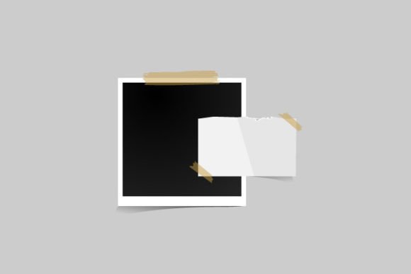 Photo Frame Mood Board Mockup Design for Crafting and Graphic Templates