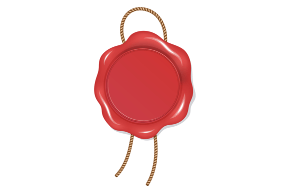 Red Rubber Seal Mockup for Branding and Packaging