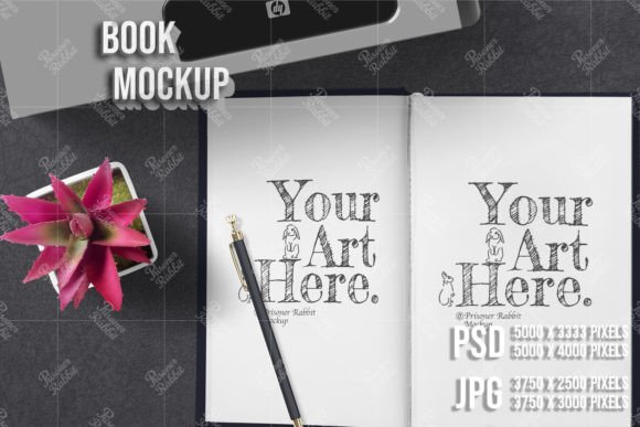Small Notebook Mockup PSD JPG Templates for Graphics and Book Amp