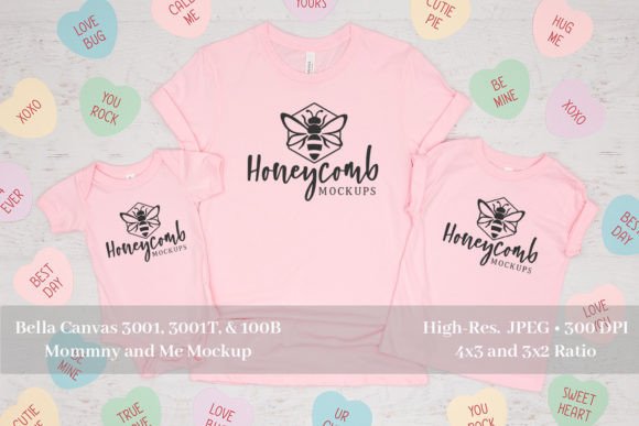 Valentines Mommy and Me Shirt Mockup Review